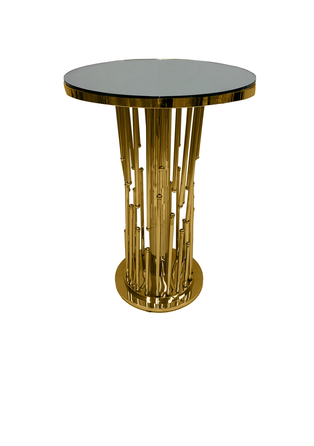 High Gold Metallic Chandelier Cocktail Table