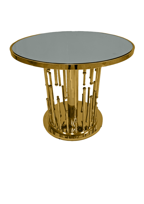 Low Gold Chandelier Cocktail Table