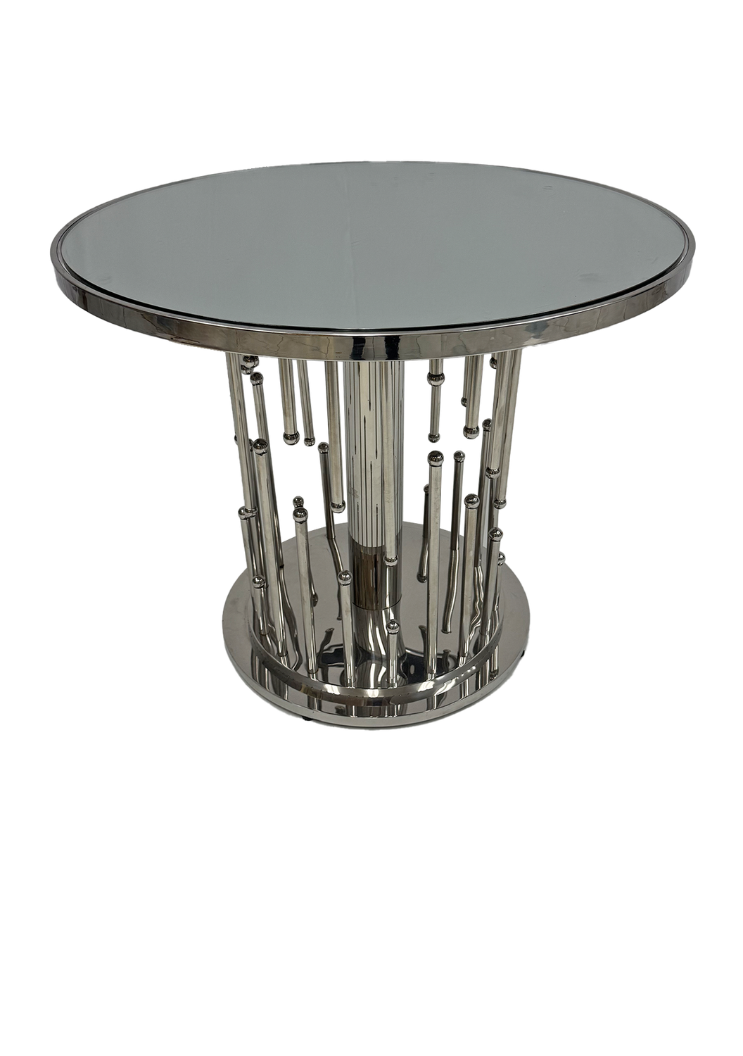 Low Silver Chandelier Cocktail Table