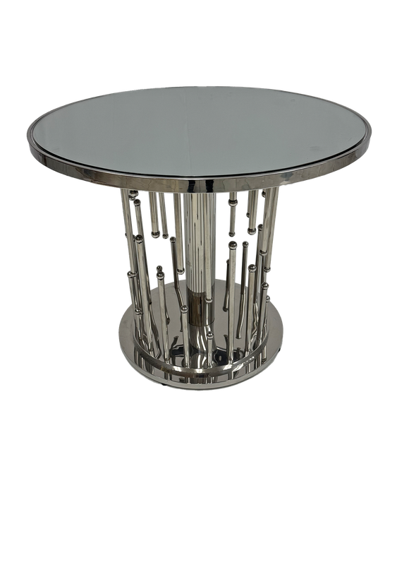 Low Silver Chandelier Cocktail Table