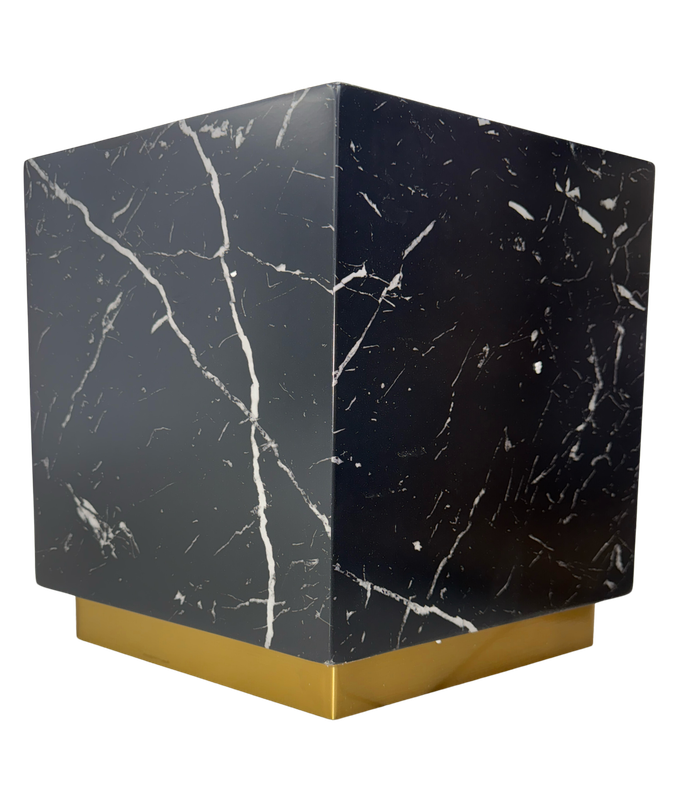 Black Marble Side Table