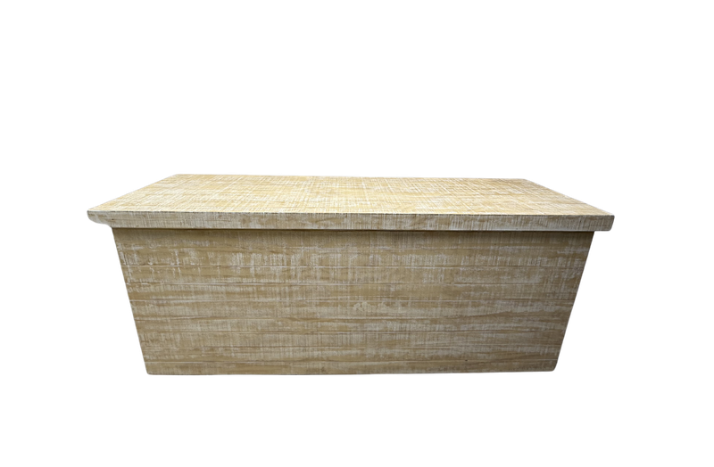 8ft White Wash Rustic Bar