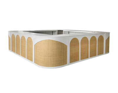 White Boho Bar - Full Square