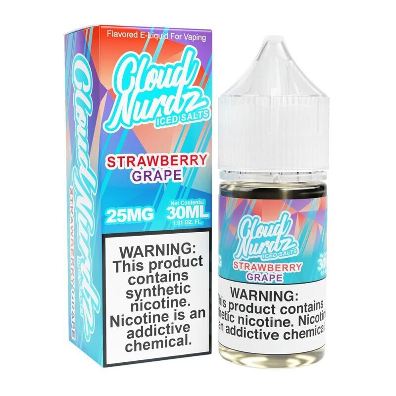 Cloud Nurdz Salts | Grape Strawberry Ice