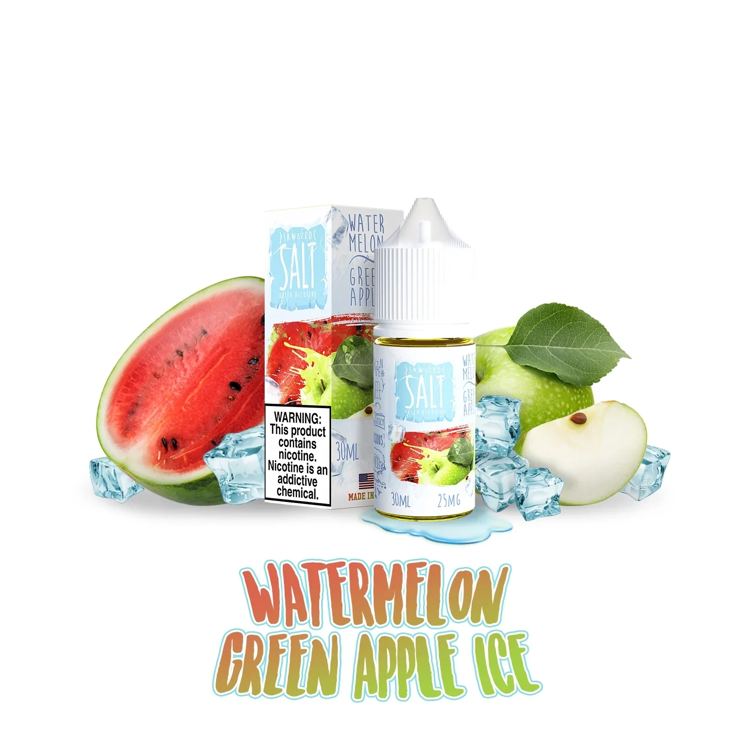 Skwezed Salt | Watermelon Green Apple Ice