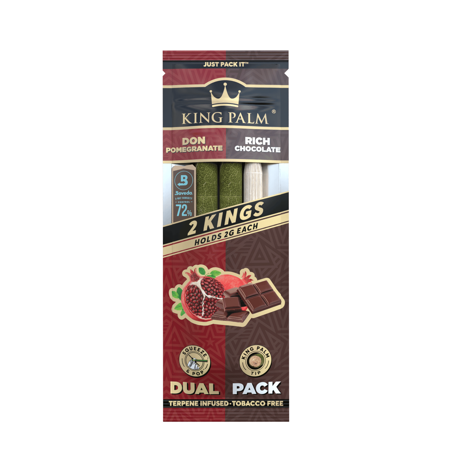 King Palm Natural Leaf Rolls | 2 Kings 2G Each