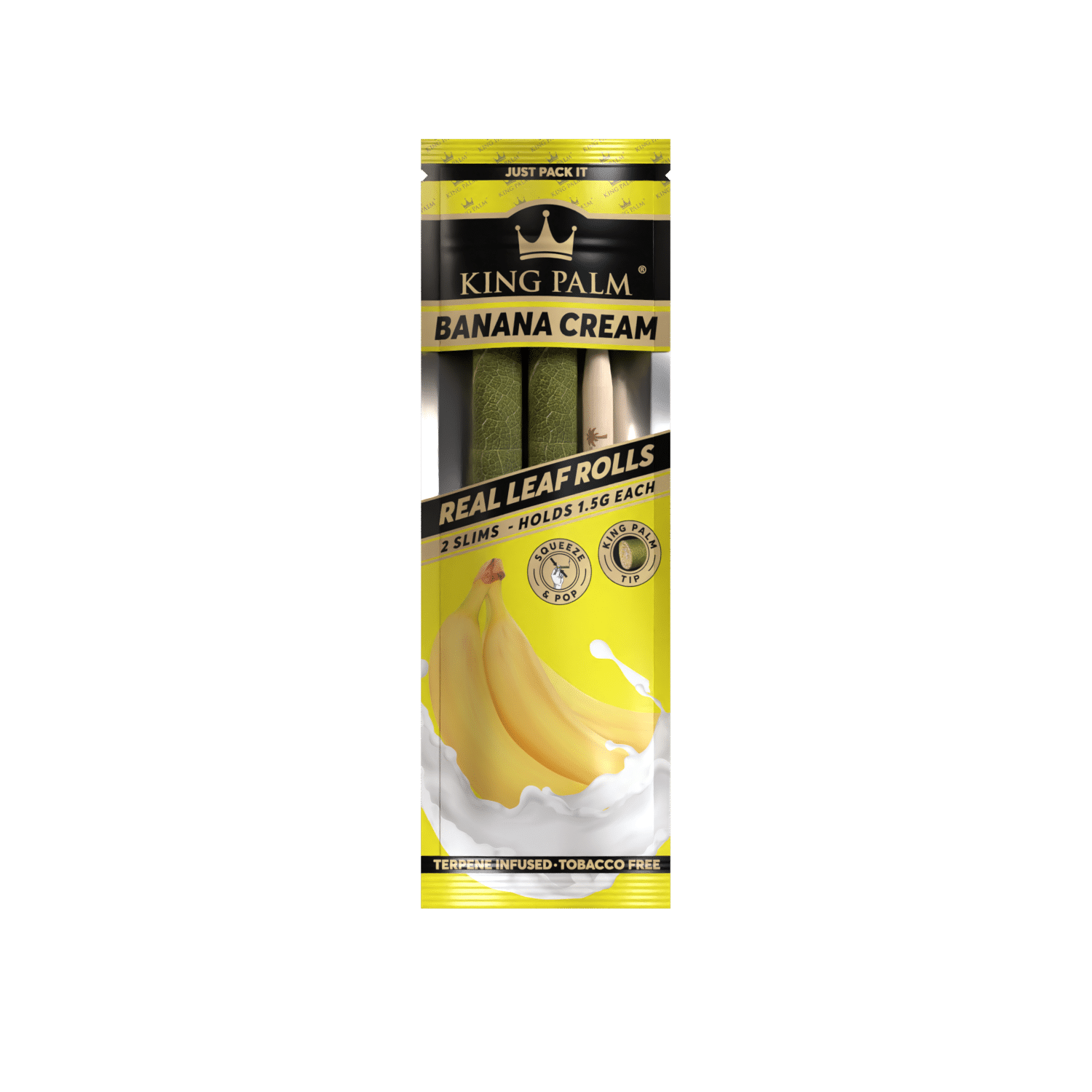 King Palm Natural Leaf Rolls | 2 Slims 1.5G Each