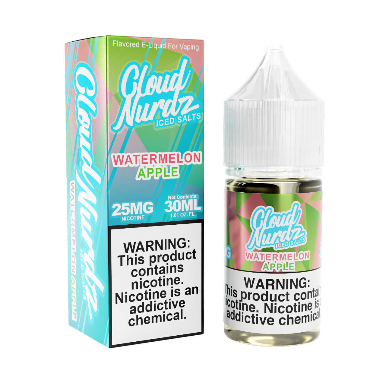 Cloud Nurdz Salts | Watermelon Apple Ice