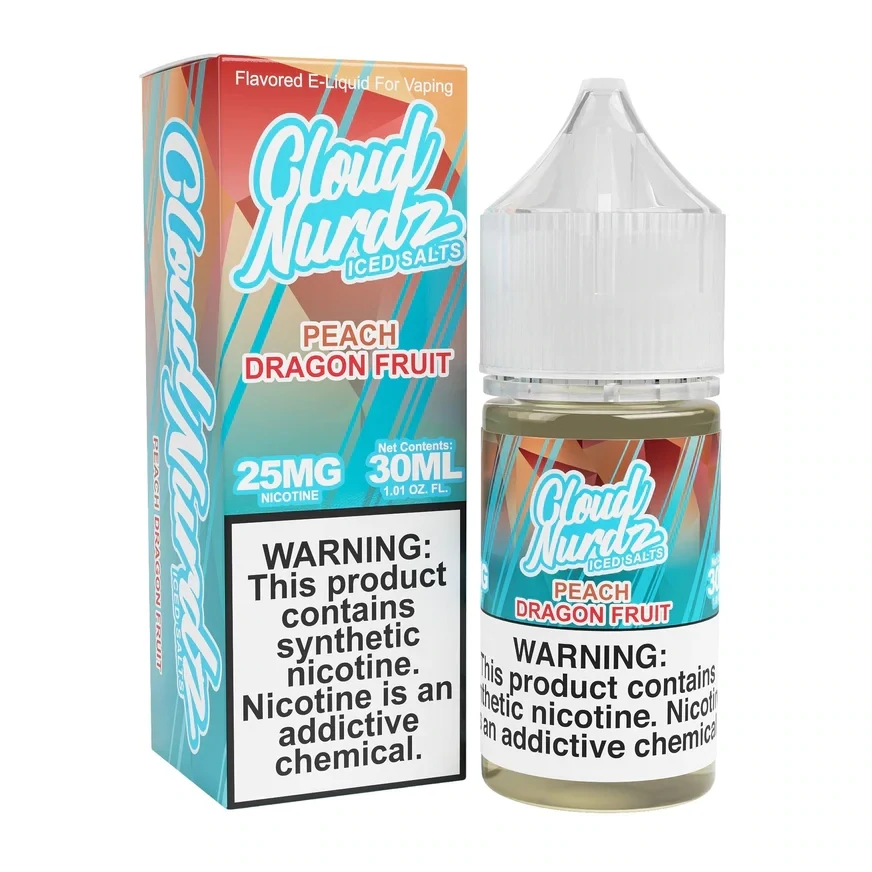 Cloud Nurdz Salts | Peach Dragonfruit Ice