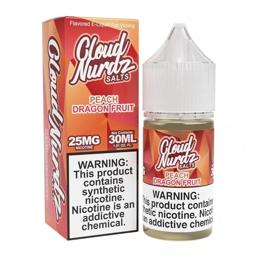 Cloud Nurdz Salts | Peach Dragonfruit