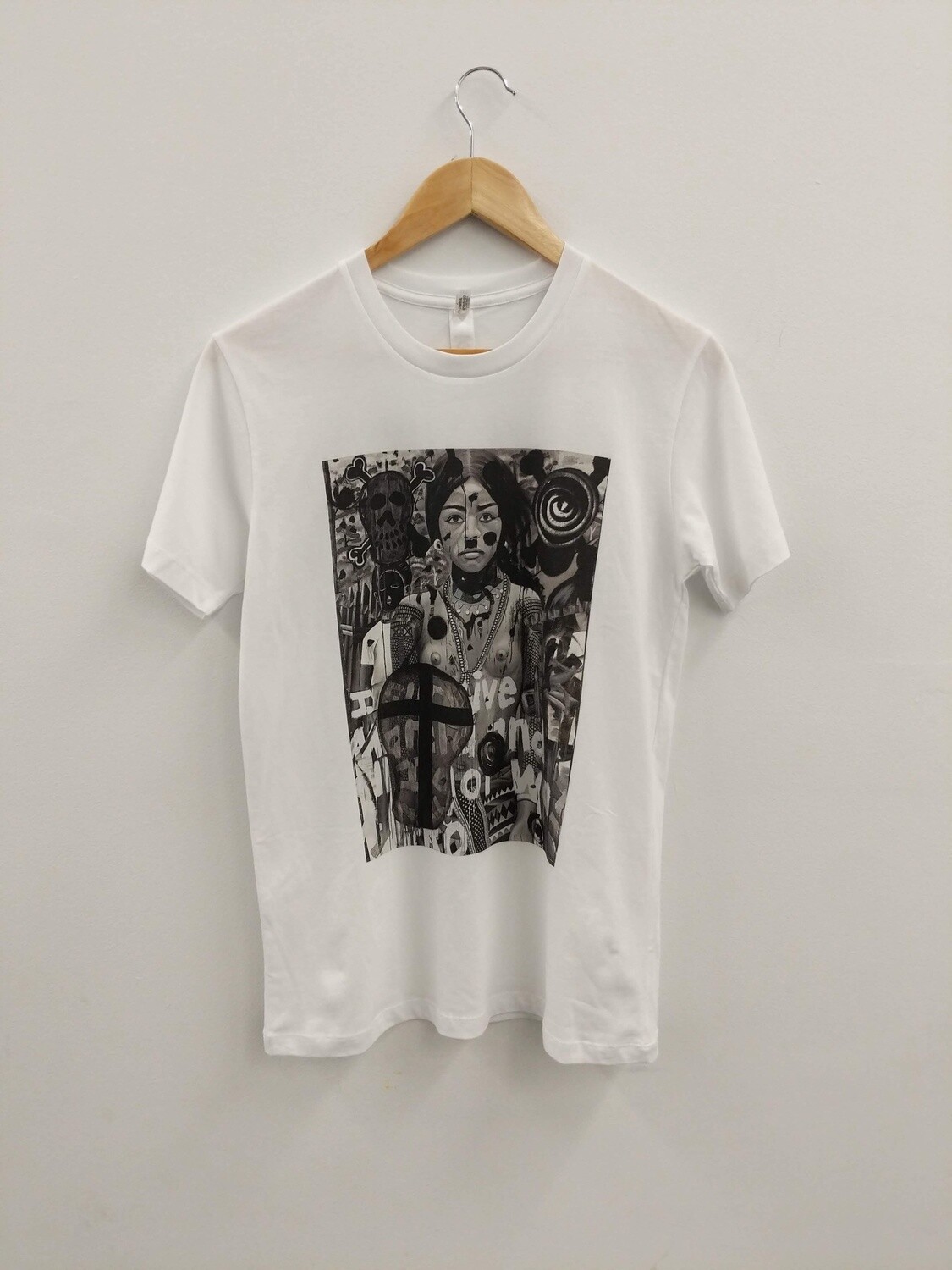 Tshirt  Between Nature and Sin, Size: S, Colour: White