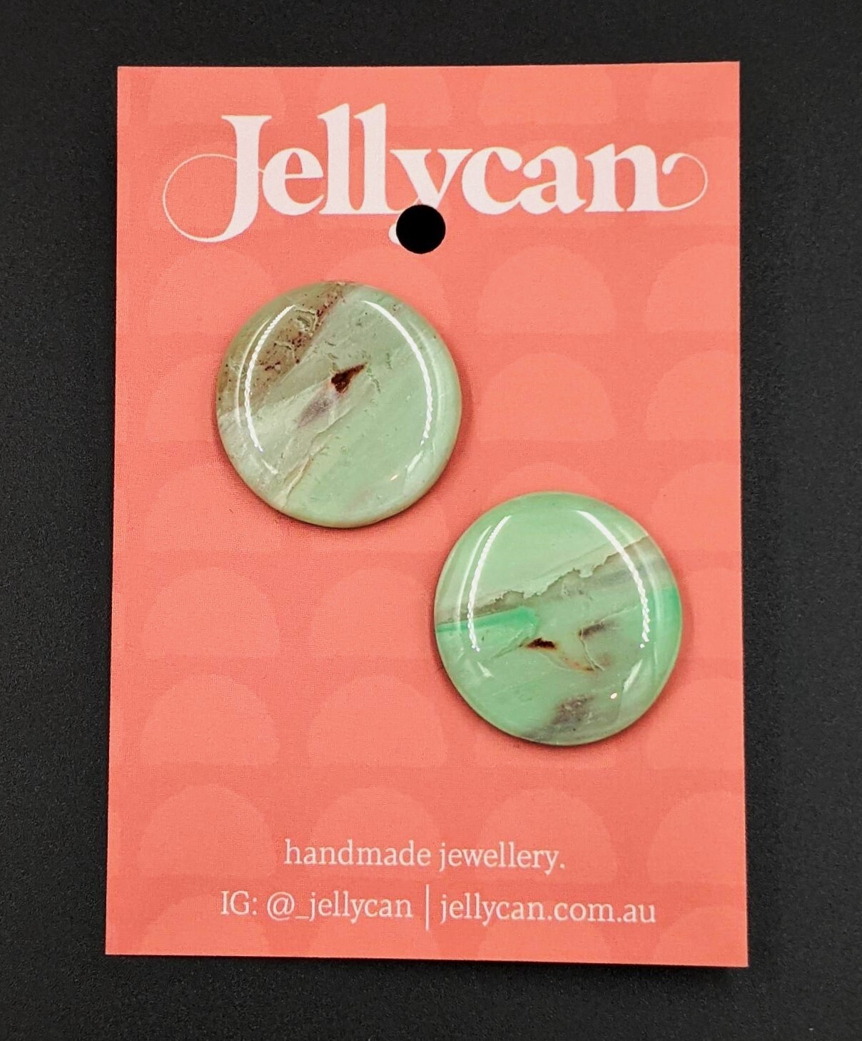 Sage Green Large Studs