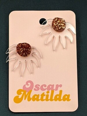 Australian Flannel Flower Stud Earrings