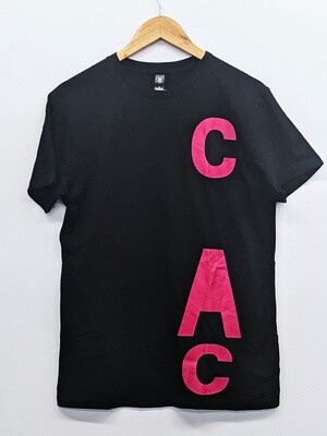 C-A-C T-Shirt, Size: L, Colour: Black with Pink