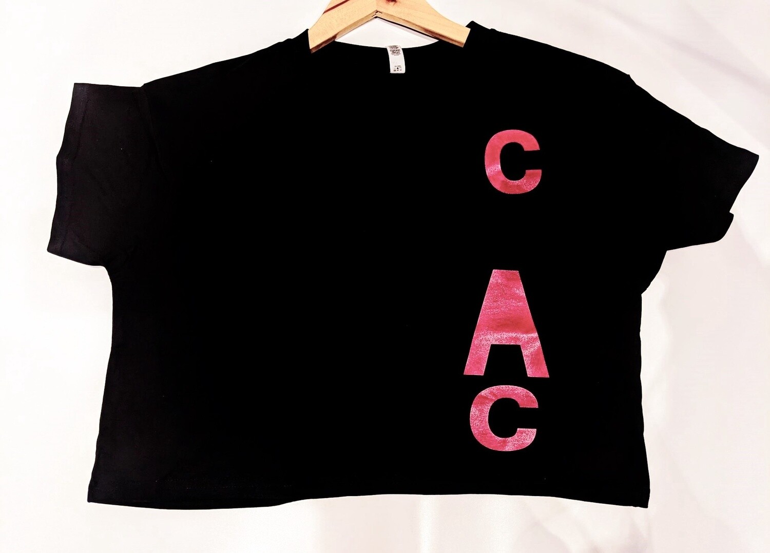 C-A-C Crop, Size: L, Colour: Black with Pink