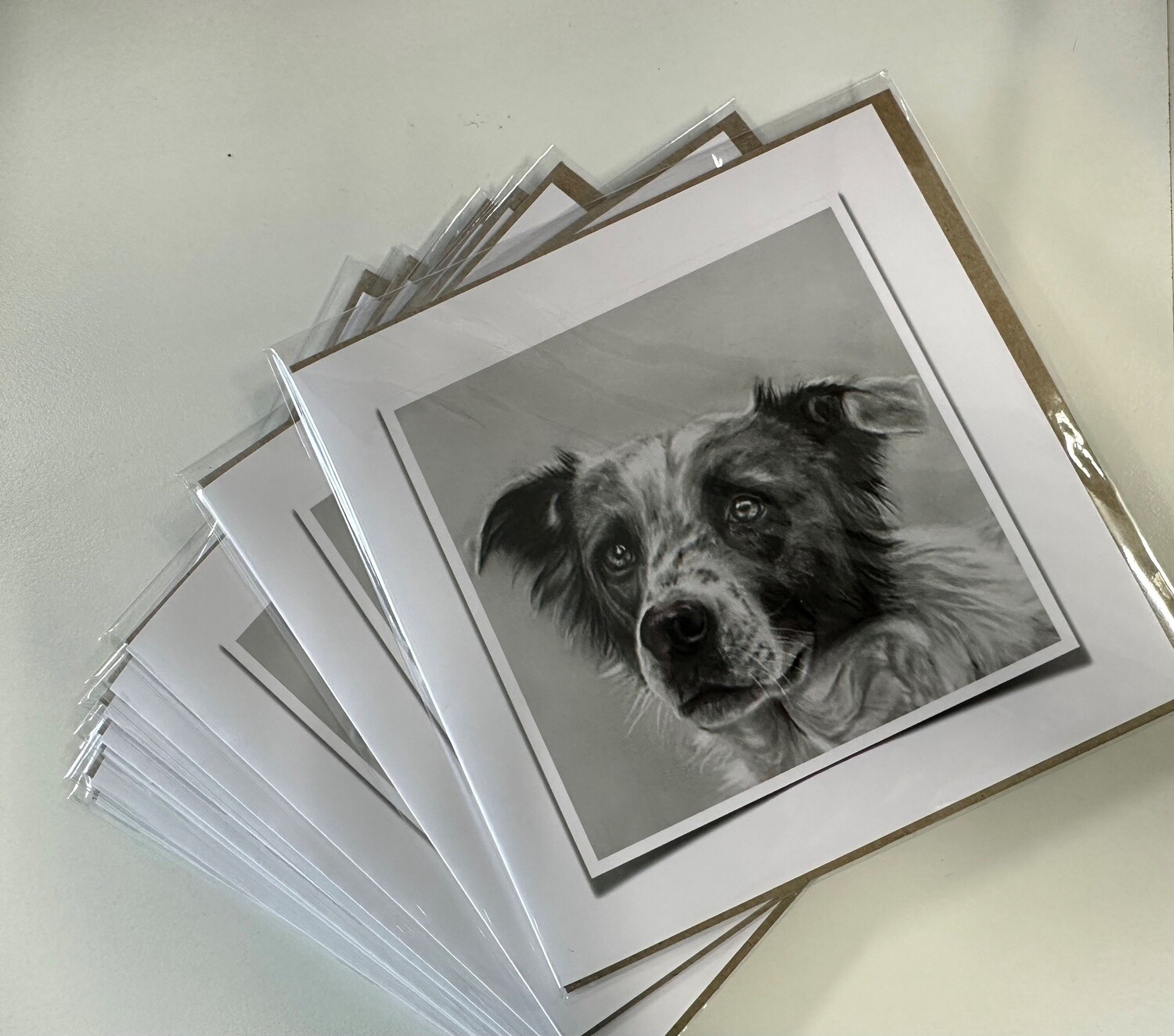 Printed Square Card - Design Dog titled &quot;Albert&quot;