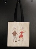 Canvas Tote Bag, Design: Flower heads