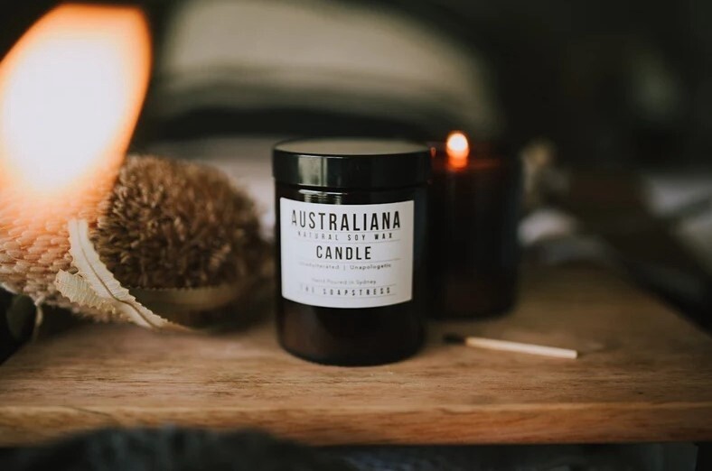Small Soy Candle, Scent: Australiana