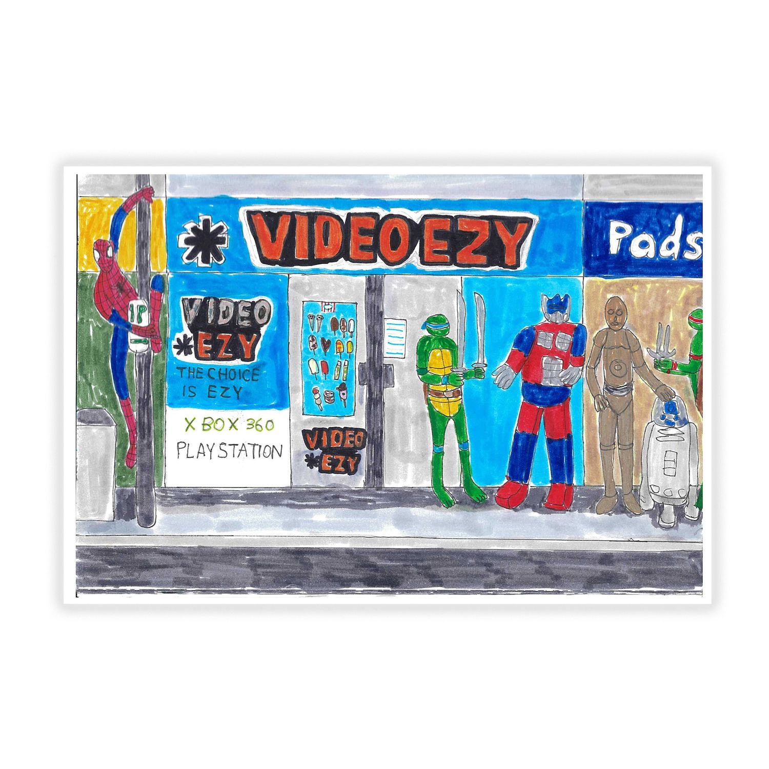 Simon Nicholls - Video Ezy with Ninja Turtle