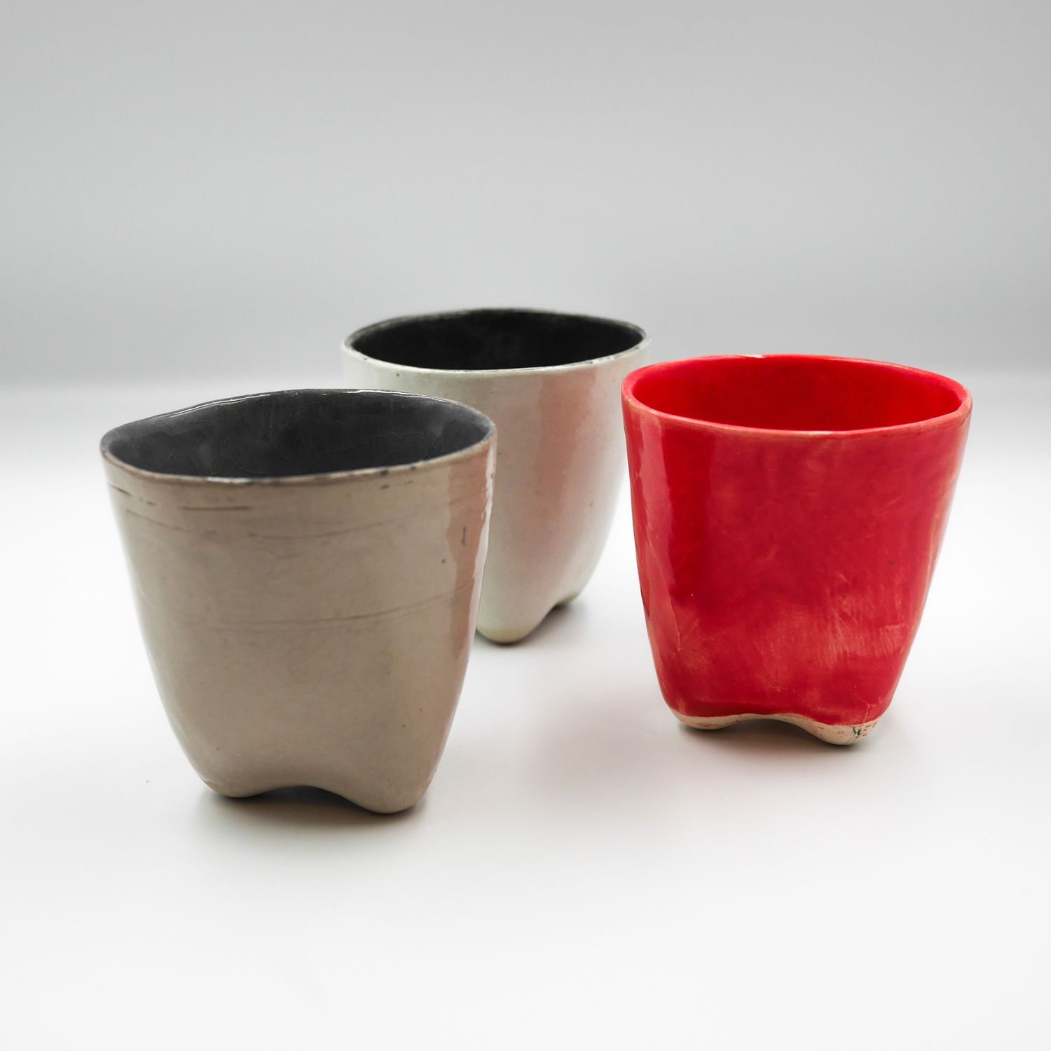 Cup with white glaze