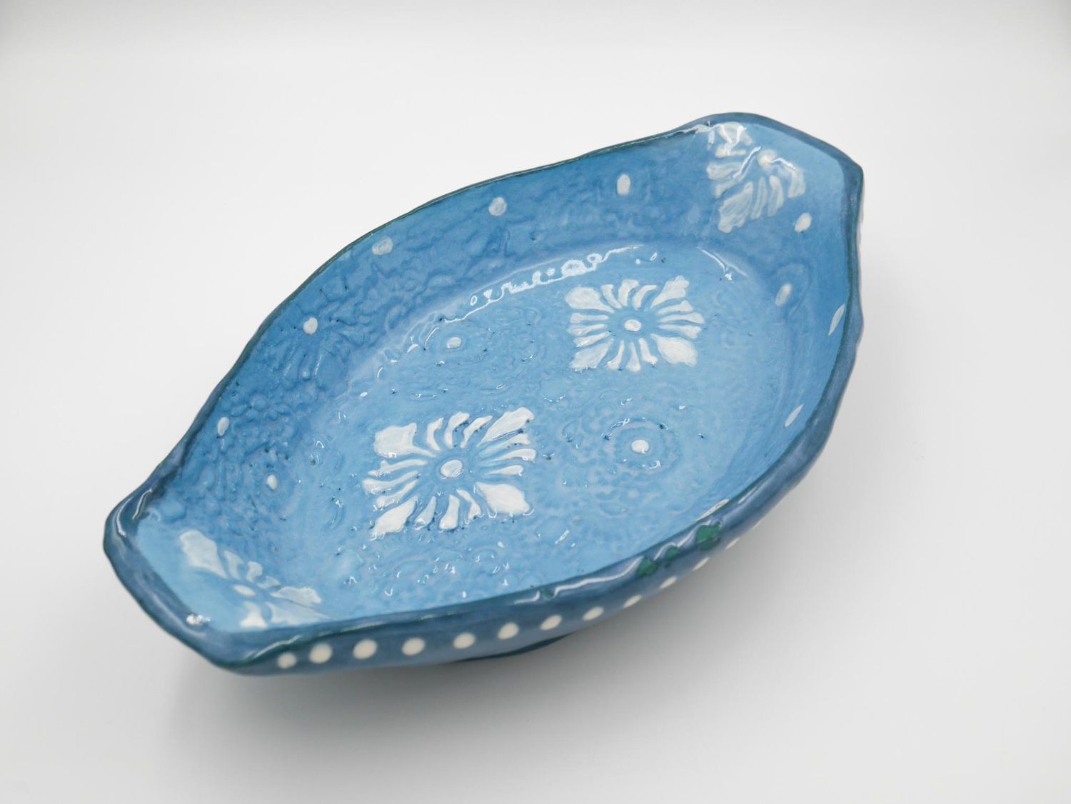 Aunty Michelle- Blue Platter