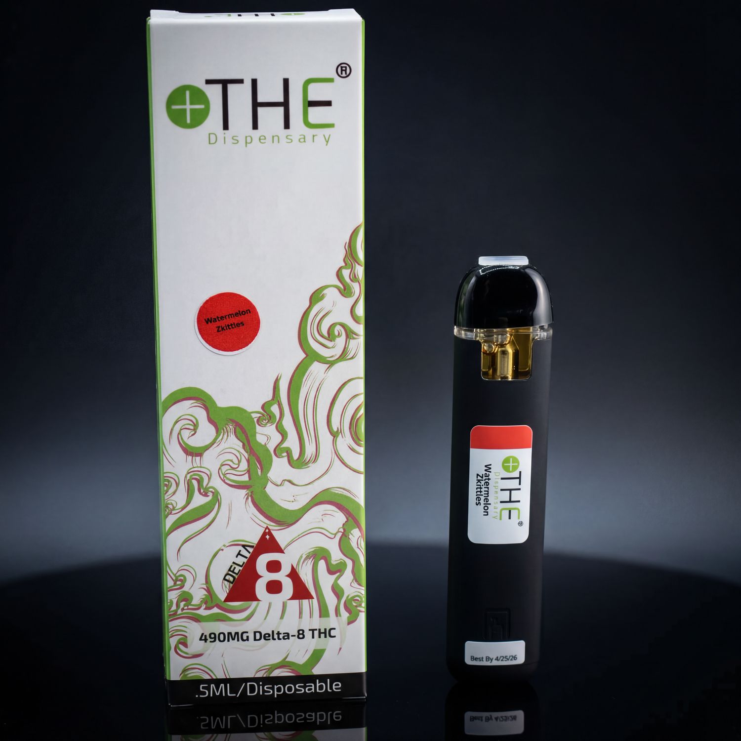 Delta 8 THC - Disposable - Watermelon Zkittles .5g