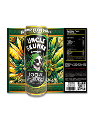 Delta 9 THC - Beverage - Uncle Skunk - Lemon Lime 100mg