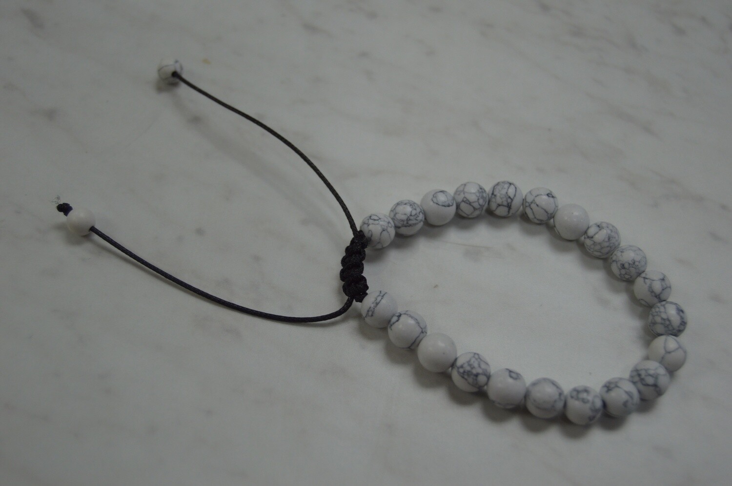 Healing Bracelets with Tie String, TYPE: Howlite