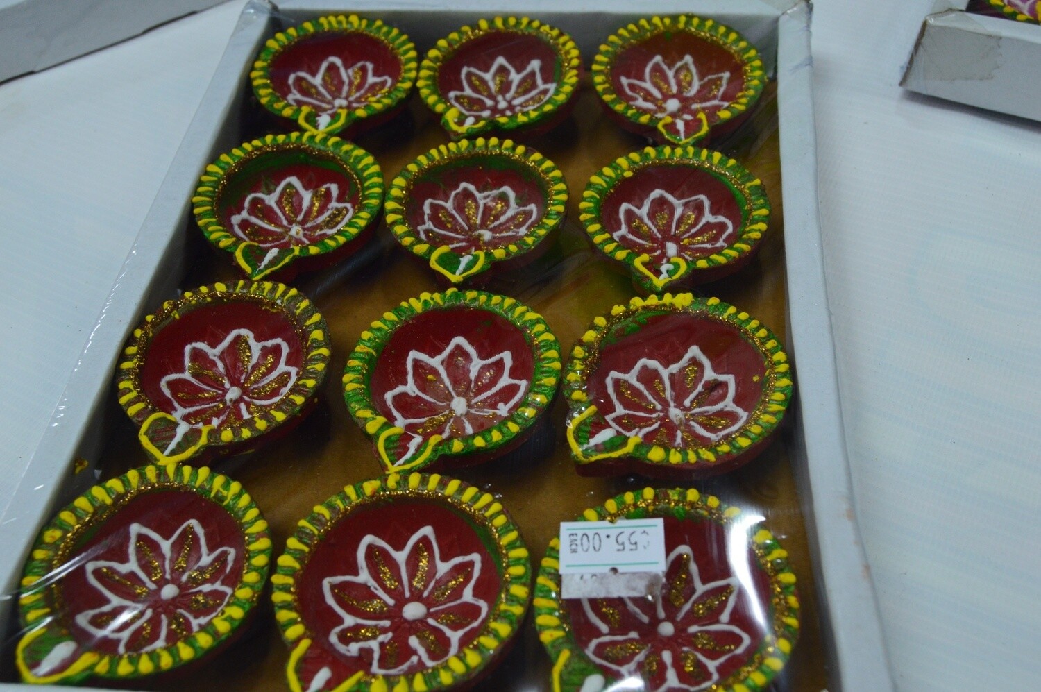 Decorated Diyas- Mini Colors
