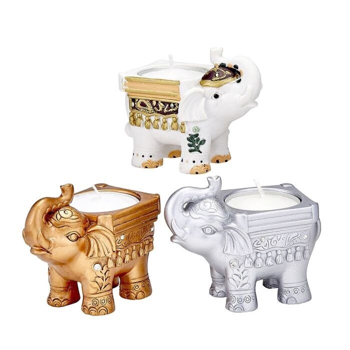 Elephant with Tea Light Decor