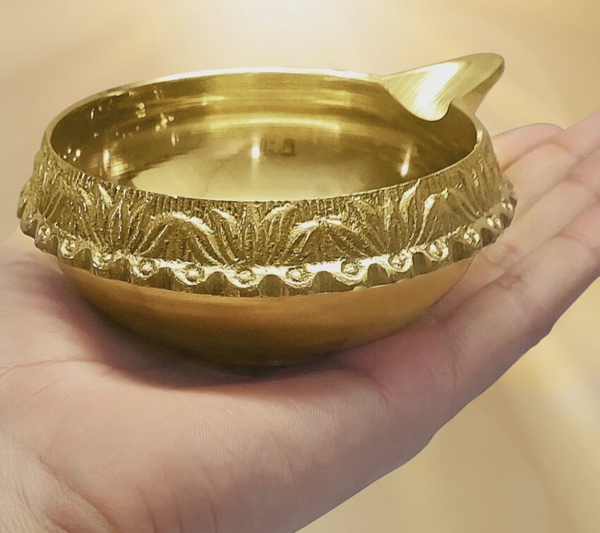 Brass Big Diya-Kuber