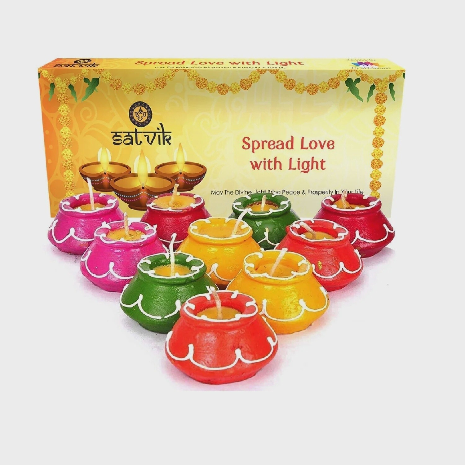 Satvik Spread Love with Light Candle Single