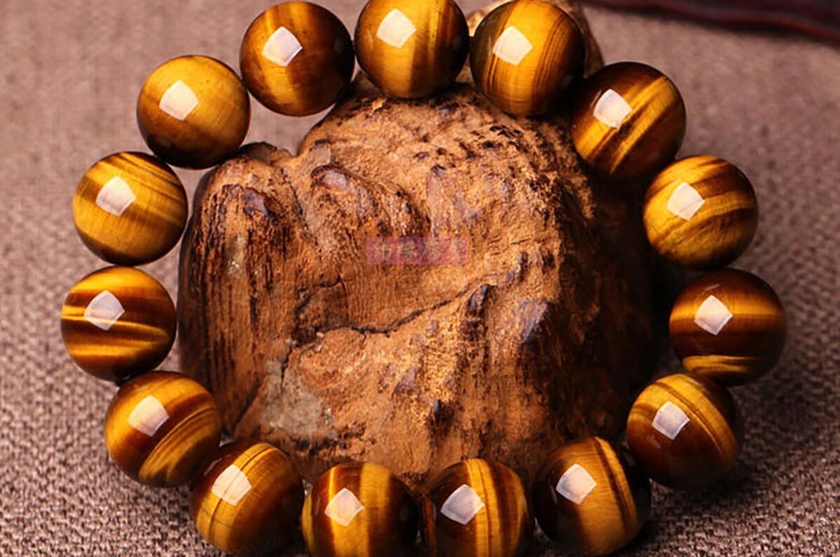 Tiger Eye Stretch Bands, TYPE: 12MM Bead Big
