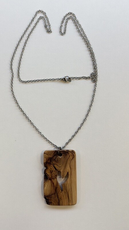 Colgante de madera de olivo