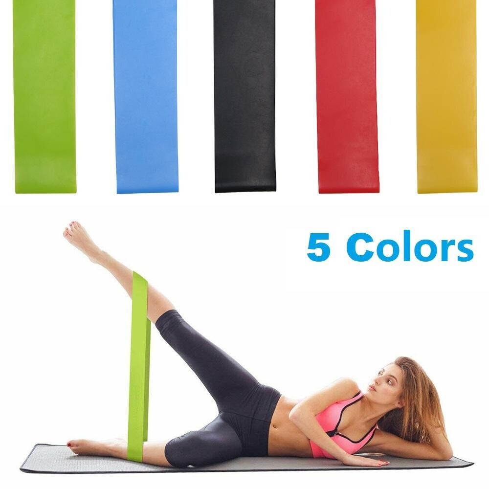 5 Model Resistance Loop Bands for Exercise Sports Home Gym Yoga