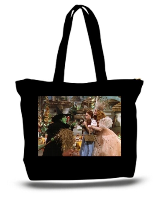 Large  Tote Grocery & Stuff Bag Wizard Of Oz Wicked Witch