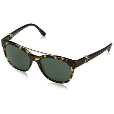 Giorgio Armani AR8050 529471 Havana Grey Green Full Rim Oval Sunglasses