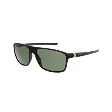TAG Heuer 6041-301 27 Degree Urban Matte Black Square Green Polarized Lens Sunglasses