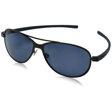 TAG Heuer Mens Reflex 3 3982 404 Lava Black Aviator Blue Polarized Lens Sunglasses