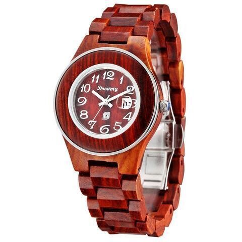 Women Natural Rosewood Wooden Watch - She Deserve It