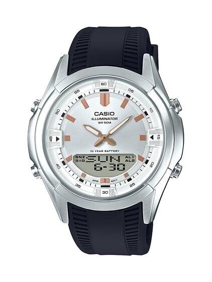 Casio Mens Analog Digitall Black Resin Watch