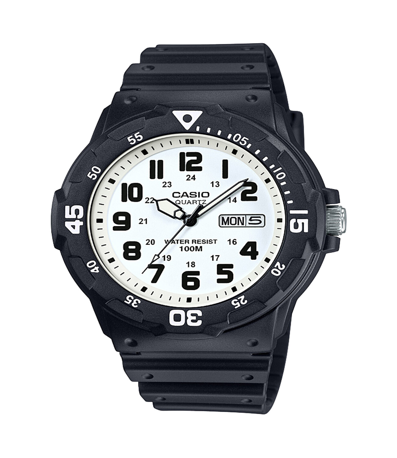 Casio Men's 'Classic' Quartz Resin Watch, Color Black (Model: MRW200H-7BV)