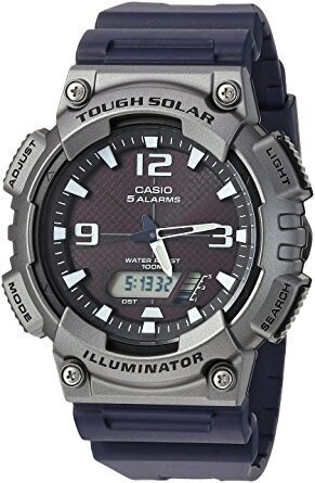 Casio Men's 'Tough Solar' Quartz Resin Casual Watch, Color Black (Model: AQ-S810W-1A4VCF)