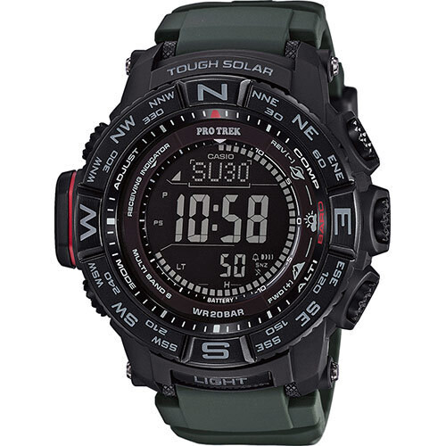 Casio Men's 'PRO TREK' Quartz Silicone Strap Casual Watch