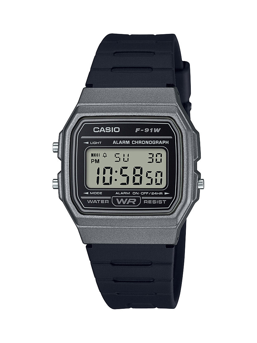 Casio Men's 'Classic' Quartz Plastic and Resin Casual Watch, Color Black (Model: F-91WM-1BCF)