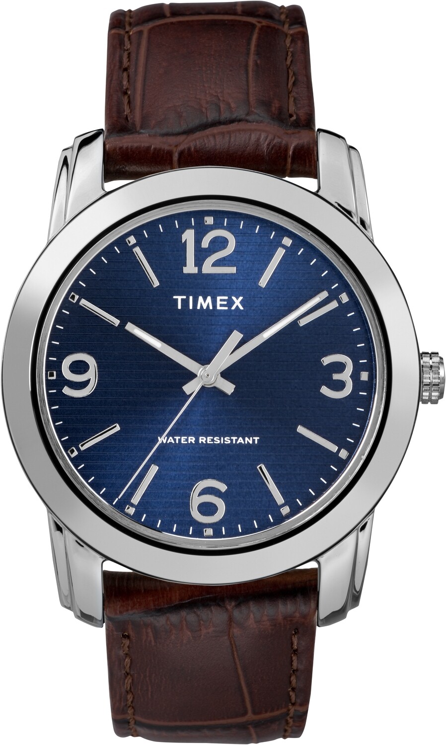 Timex TW2R86800 Men's Brown Croco Print Leather Strap Watch