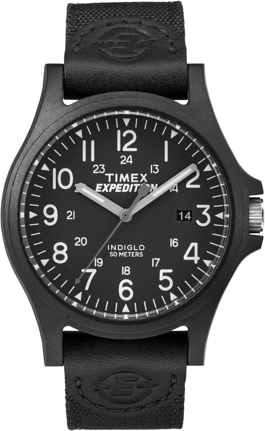 Timex Mens TW4B08100 Expedition Arcadia Black Fabric Strap Watch