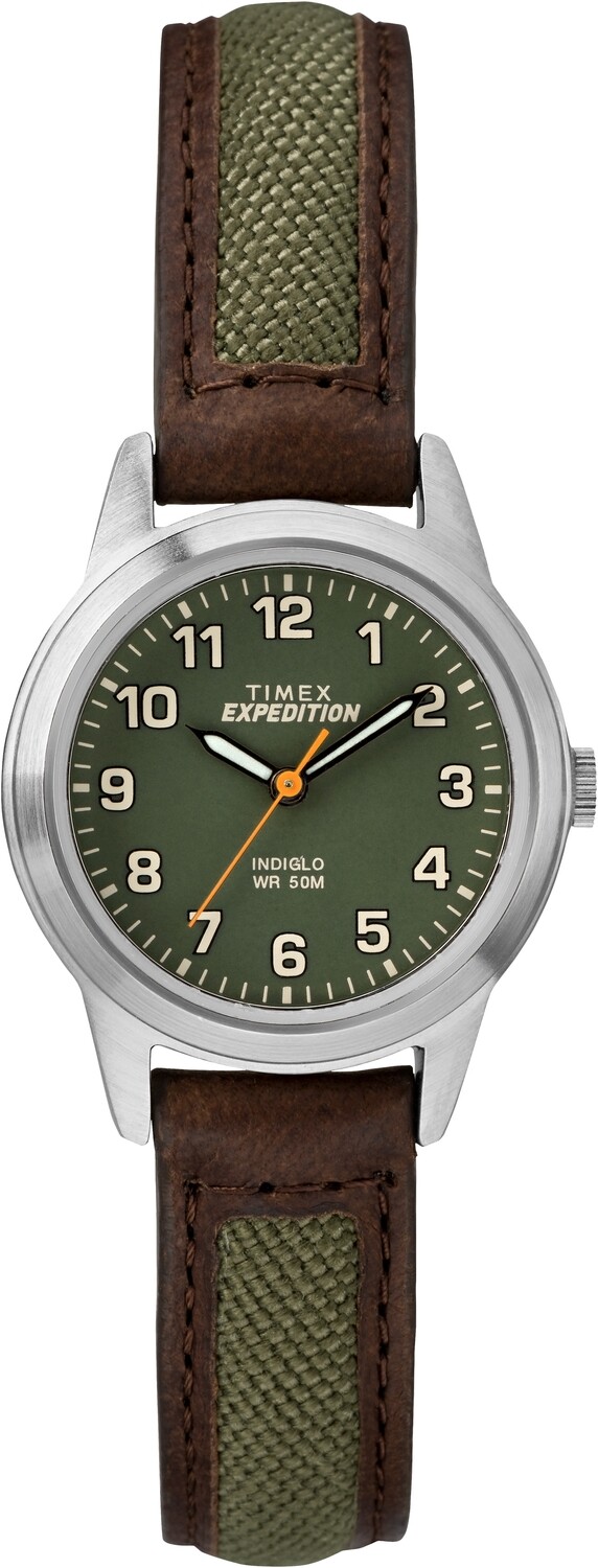 Timex TW4B12000 Unisex Expedition Field Mini Brown Leather Strap Watch