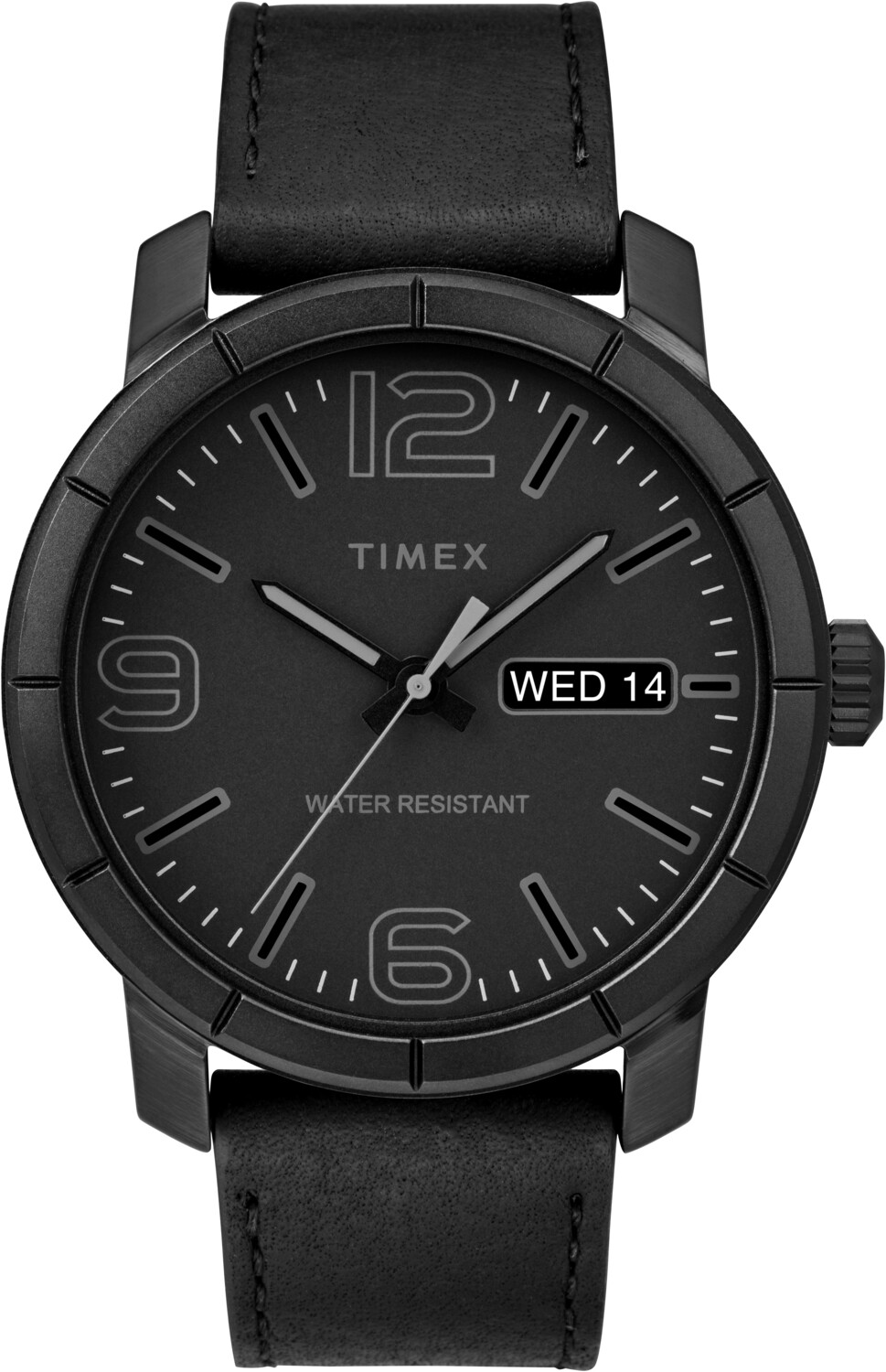 Timex TW2R64300 Men's Mod44 Black Leather Strap Watch