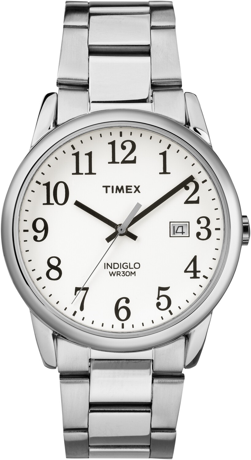 Timex Mens TW2R23300 Easy Reader Silver Bracelet Watch